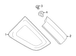 Body D-Pillar Molding - Left
