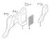 Interior Quarter Panel Trim Insert Jack Cover - Left
