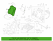 Seat Back Cushion Cover - Left, Front (SEL)