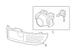 Fog Light Trim Bumper Grille - Left, Front