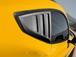 Mustang 2024 Air Design® Gloss Black Quarter Window Louvers - Not for Use with Convertible Models