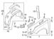 Fender Bracket Extension - Right, Front (BEV)