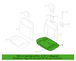 Seat Cushion Pad - Left, Rear, Back