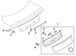Deck Lid Finish Panel Emblem (Convertible, Coupe)