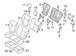 Folding Seat Lock Striker Latch - Right, Rear