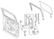 Liftgate Window Regulator Sliding - Left, Rear