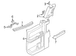 Door Interior Trim Panel Window Molding - Left, Rear
