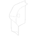 Seat Trim Panel Back Latch Cover - Rear