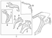 Quarter Panel Bodyside Reinforcement - Right, Inner