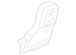 Seat Latch Cover - Left, Rear, Inner