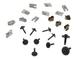 Molded Carbon Black Splash Guards, Rear Pair For F-150 Lightning