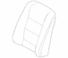 Seat Back Cushion Cover - Left, Front, Driver