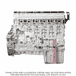 Long Block Engine DD16 15.6L EPA10 with Front Sump, ESN 0077481 and Later, 6 Lobe Camshaft