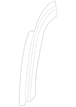 C Pillar Trim Interior Quarter Panel - Left (LWB Kombi)