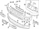 Bumper Trim Molding - Right, Front