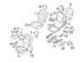Seat Back Recliner Adjustment Mechanism Cover Shield - Left, Rear