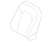 Seat Back Cushion Cover - Left, Front