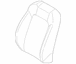 Seat Back Cushion Cover - Left, Front (Coupe)