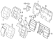 Cover And Pad Headrest - Right, Rear (XLT)