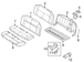 Folding Seat Latch Catch - Rear