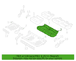 Seat Cover Cushion - Left, Rear (XLT)