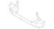 Bumper Impact Bar Reinforcement Rebar - Front