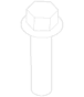 Windshield Wiper Motor Bolt Screw - M6 X 1 32.5