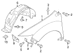 Fender Liner Extension Wheel Well - Left, Front