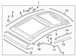 Sunroof Guide Rail Seal - Right, Back