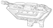 Fog Light Lamp - Right, Front, Center