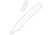 Body A-Pillar Trim Panel Windshield molding - Left