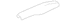 Roof Luggage Carrier Side Rail Cap Rack Slat Cover - Left, Rear