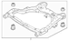 Suspension Subframe Crossmember - Front (Police)