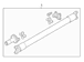 Multiple Piece Drive Shaft - Rear (3.0L DieSEL)