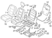 Seat Frame Cushion And Spring - Left, Right, Rear