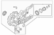 Drive Axle Differential Carrier - Front, Center 3.0L