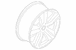 Wheel Rim 19 X 9 Alum Premium Painted, Spare -