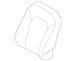 Seat Back Cushion Cover - Left, Front (Premium)