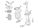 Suspension Strut Mount Mounting Bracket <br>Insulator between the and vehicle body Cap Plate Spring