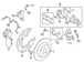 Disc Brake Spring. Brake Caliper Spring. Disc Brake Abutment Clip - Left, Right, Rear.