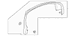 Door Window Molding Decal - Left, Front