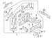 Fender Rail Reinforcement Bar - Left, Front