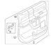 Door Interior Trim Panel - Left, Rear 18 Radio Speakers