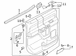 Door Interior Trim Panel - Right, Rear, Upper