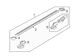 Running Board Mounting Bracket - Left, Front 119/3023MM base (Regular Wagon)