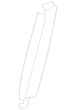 Door Pillar Post Trim Set - Right, Upper