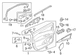 Door Window Molding Decal - Left, Front
