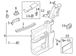 Door Interior Trim Panel - Left, Rear