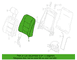 Seat Back Cushion Cover - Left, Front