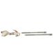 Disc Brake Anti-Rattle Clip Spring Retainer Pads <br>A which snap onto the steering knuckle abutment or